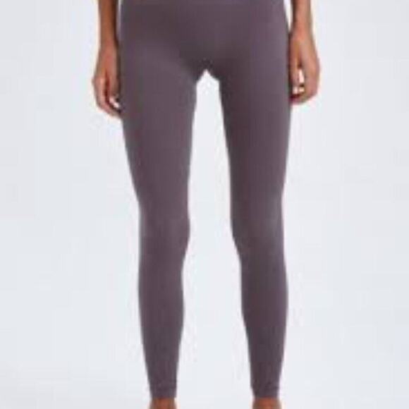 FUR LINED NWOT GRAY LEGGINGS SIZE XS 1244 - Picture 1 of 6